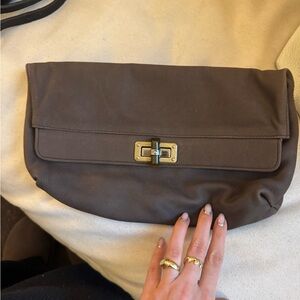 Lanvin Dark Brown Clutch